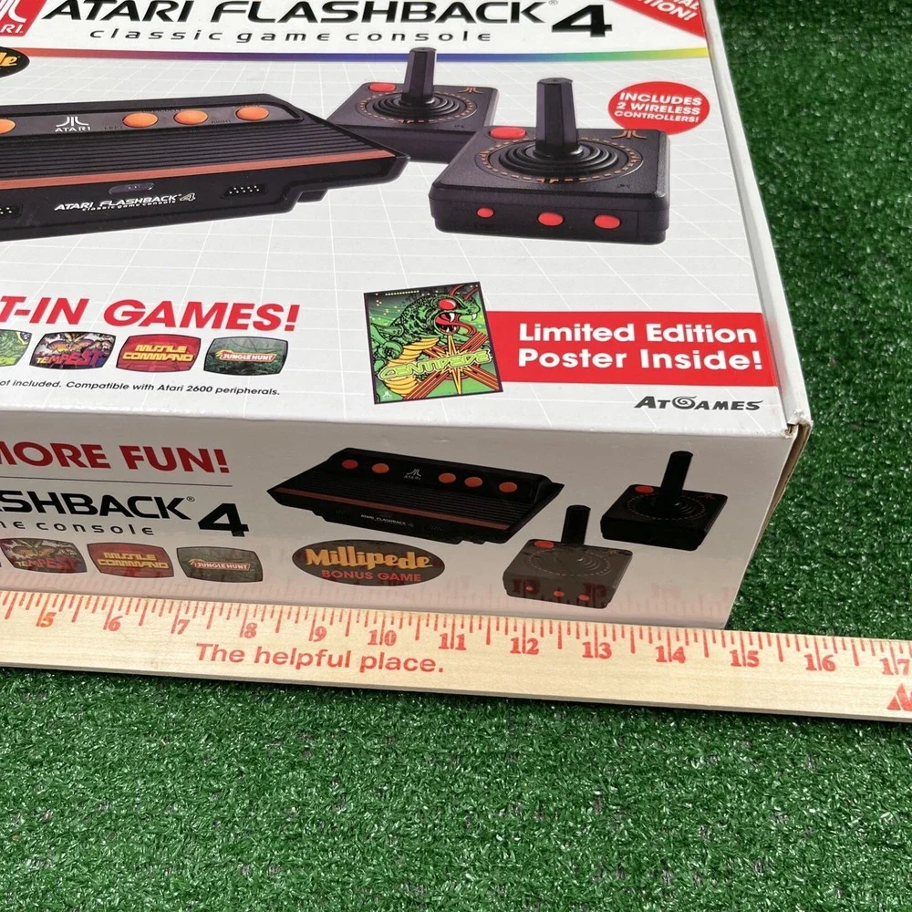 Atari Flashback 4 Classic Game Console Special Edition 76 Games In Box No Poster